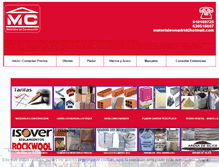 Tablet Screenshot of materialesdeconstruccionmadrid.com